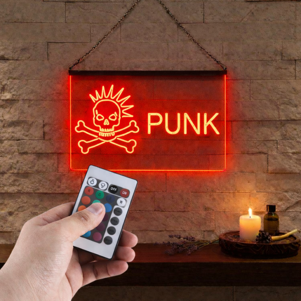 Enseigne Lumineuse Musique Punk