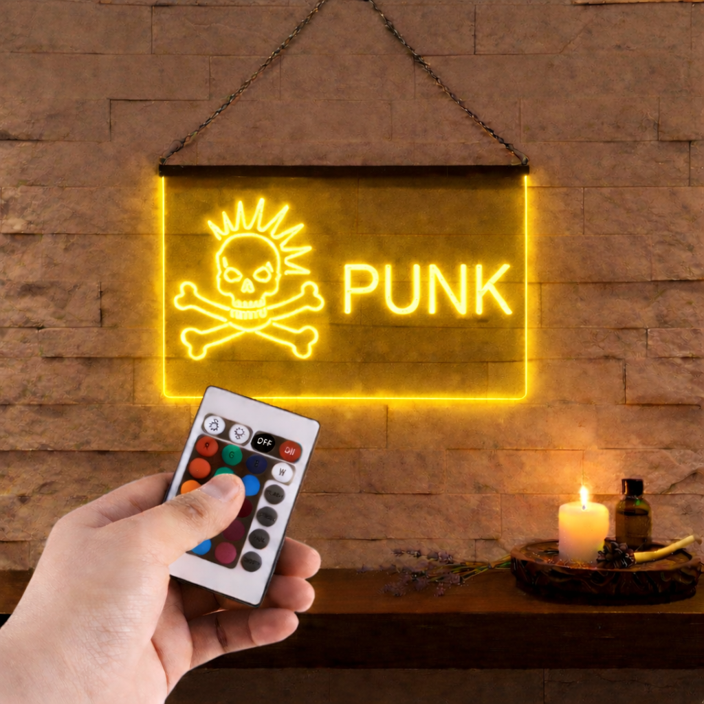 Enseigne Lumineuse Musique Punk