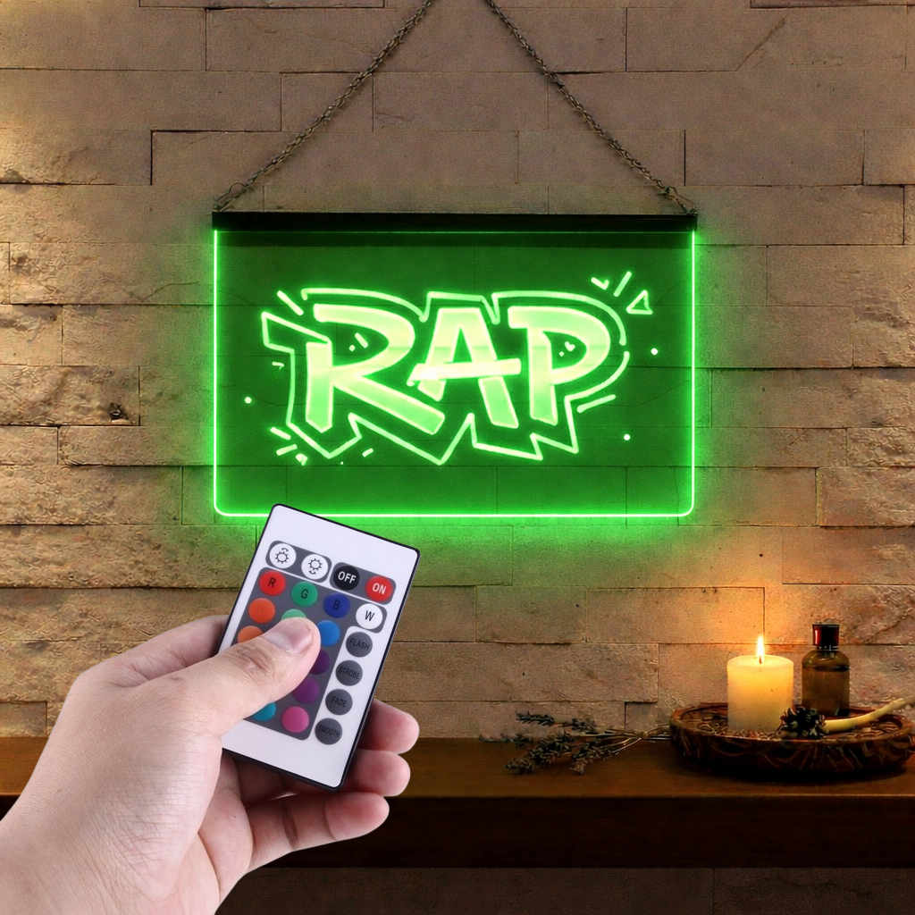 Enseigne Lumineuse Musique Rap