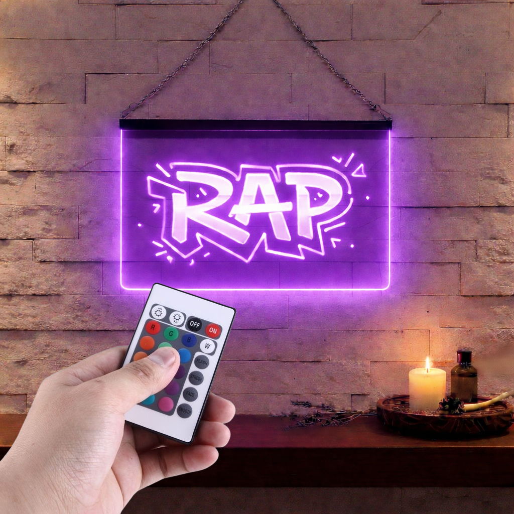 Enseigne Lumineuse Musique Rap