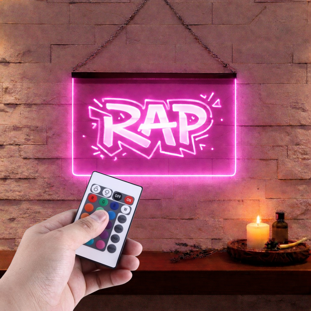 Enseigne Lumineuse Musique Rap