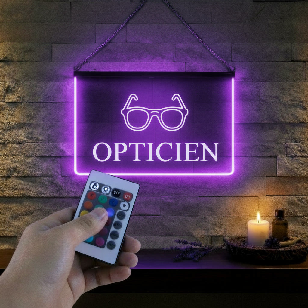 Enseigne Lumineuse Métier Opticien LED