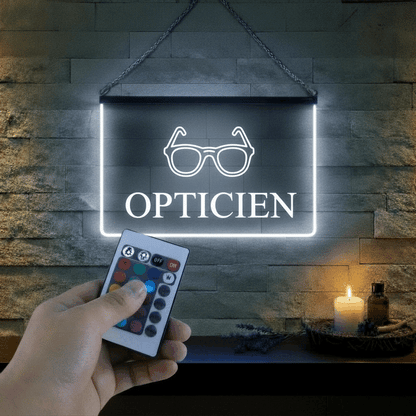 Enseigne Lumineuse Métier Opticien LED