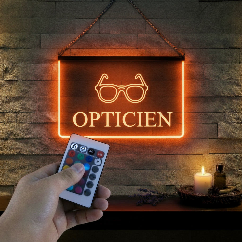 Enseigne Lumineuse Métier Opticien LED