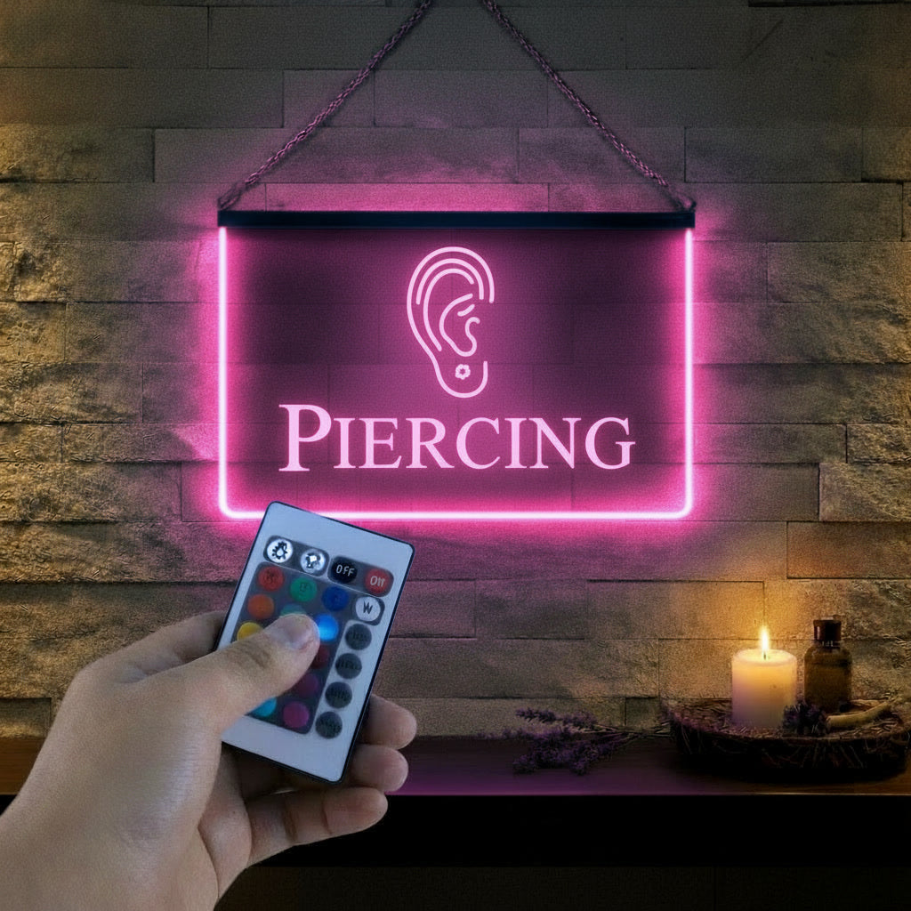 Enseigne Lumineuse Métier Piercing