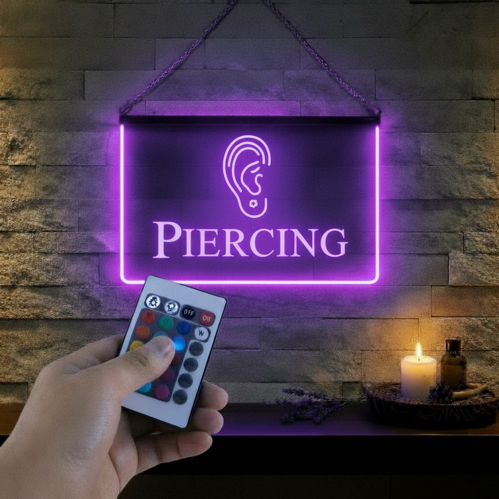 Enseigne Lumineuse Métier Piercing