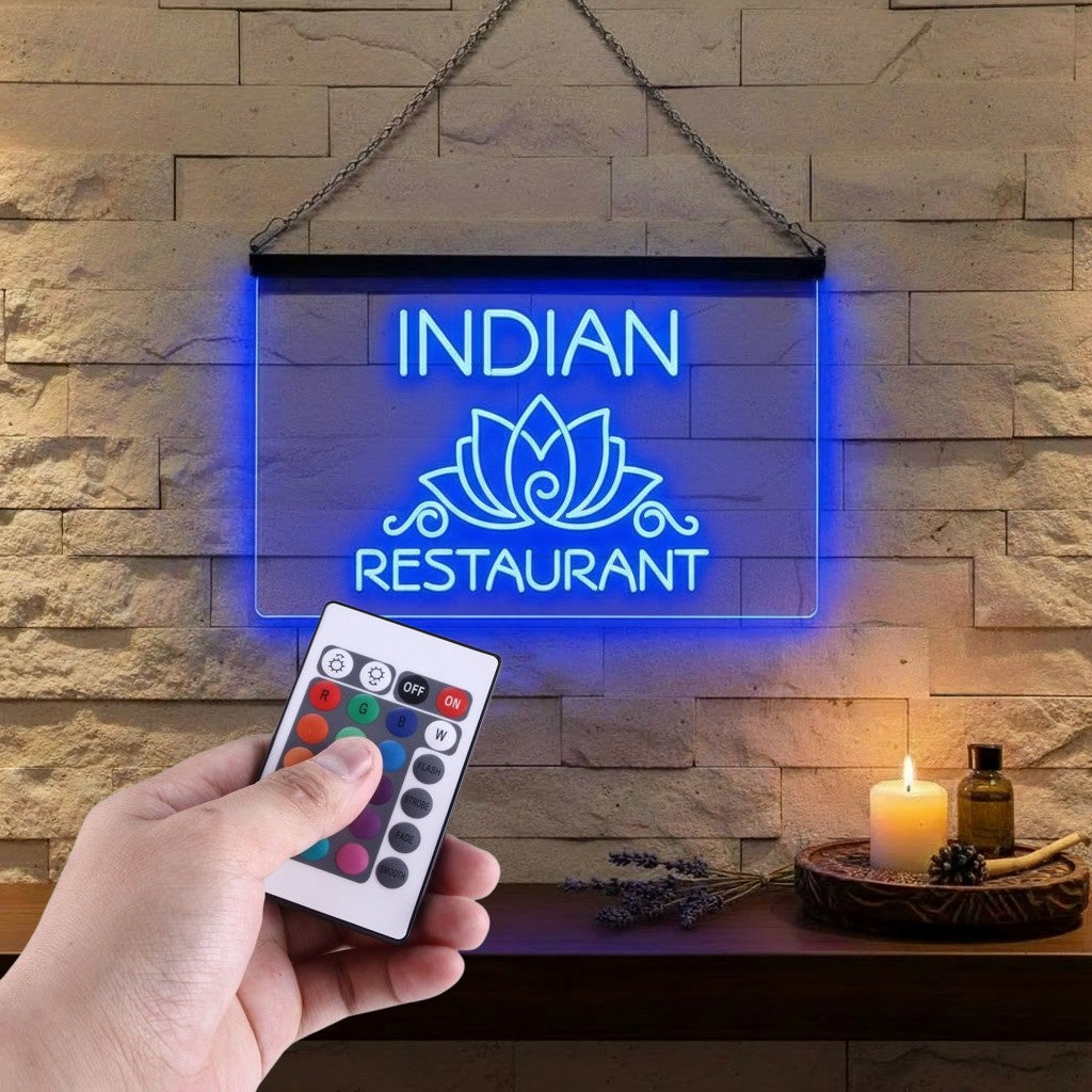 Enseigne Lumineuse Restaurant Indien