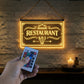 Enseigne Lumineuse LED Restaurant Signalétique Gourmande