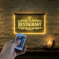 Enseigne Lumineuse LED Restaurant  Néon Lounge
