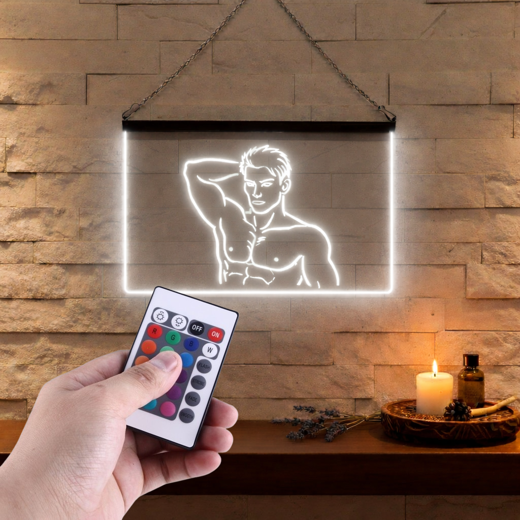 Enseigne Lumineuse Homme