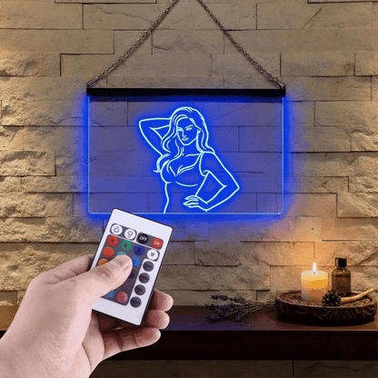 Enseigne Lumineuse Femme 60 x 40 cm