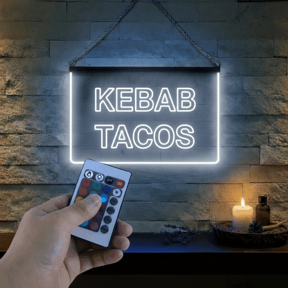 Enseigne Lumineuse Signalétique Kebab Tacos
