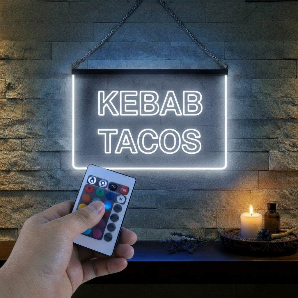 Enseigne Lumineuse Signalétique Kebab Tacos
