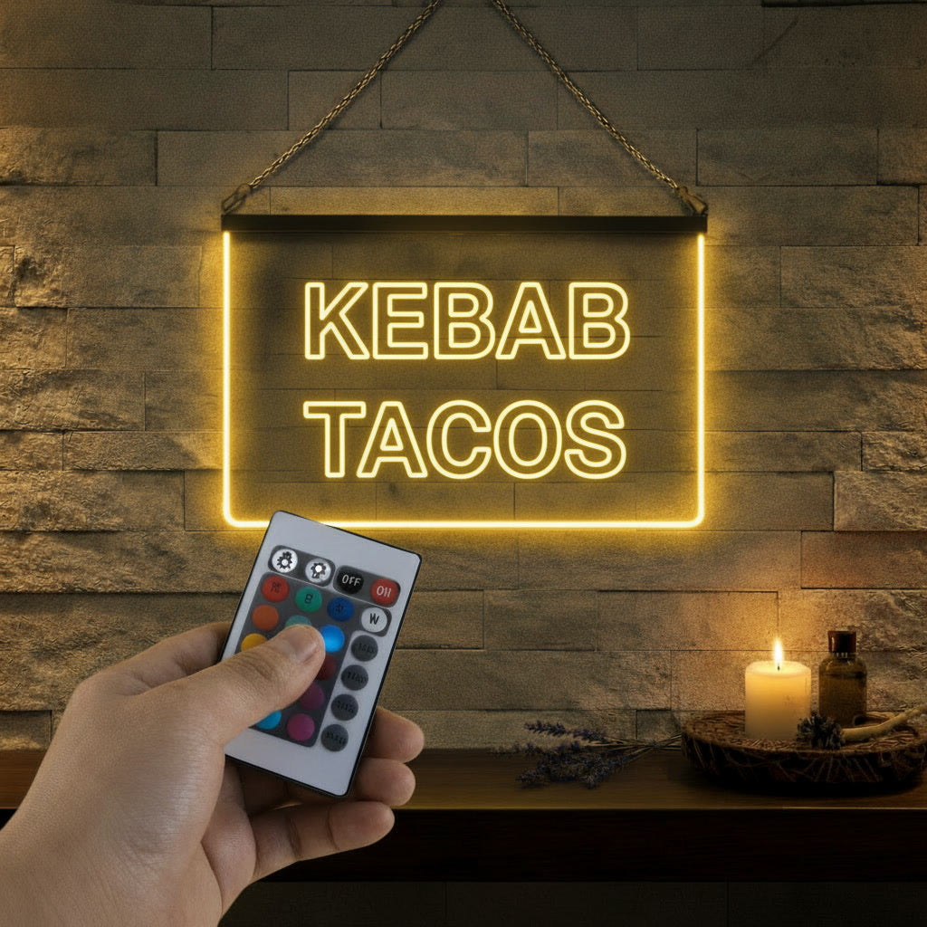 Enseigne Lumineuse Signalétique Kebab Tacos