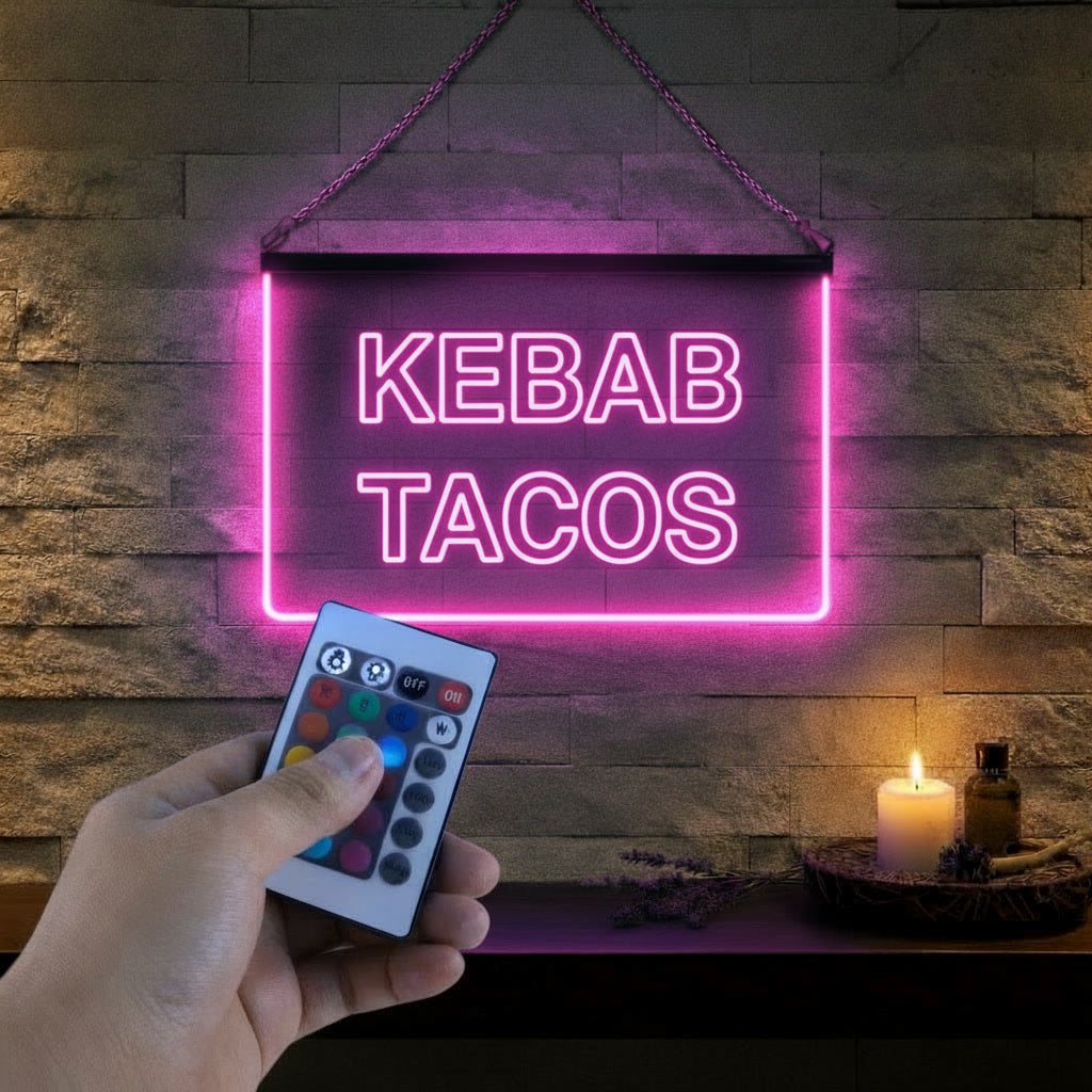 Enseigne Lumineuse Signalétique Kebab Tacos