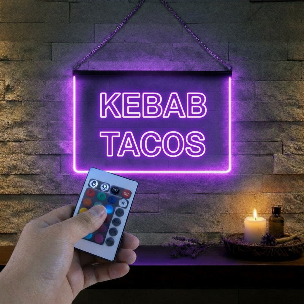 Enseigne Lumineuse Signalétique Kebab Tacos