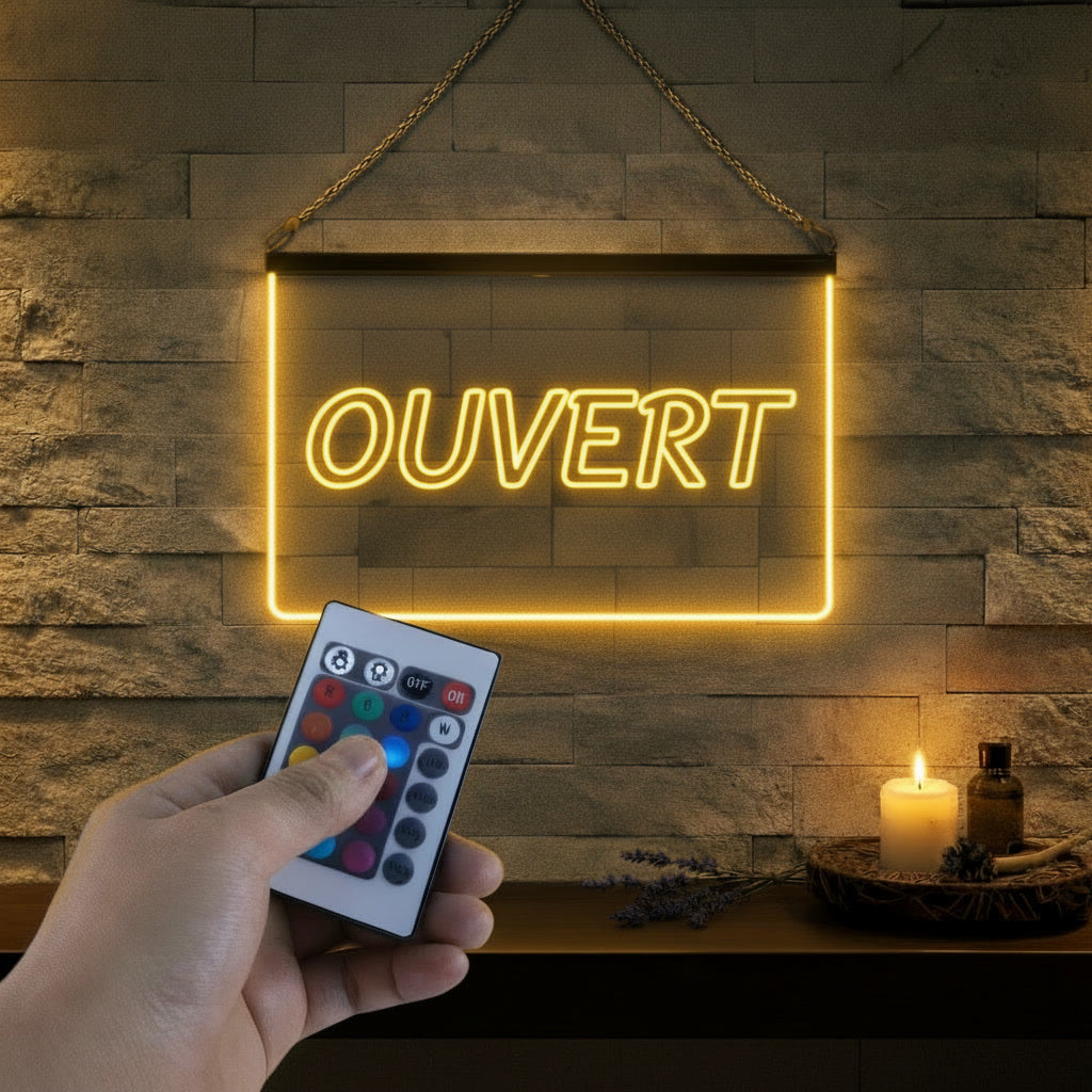 Enseigne Lumineuse Signalétique Ouvert