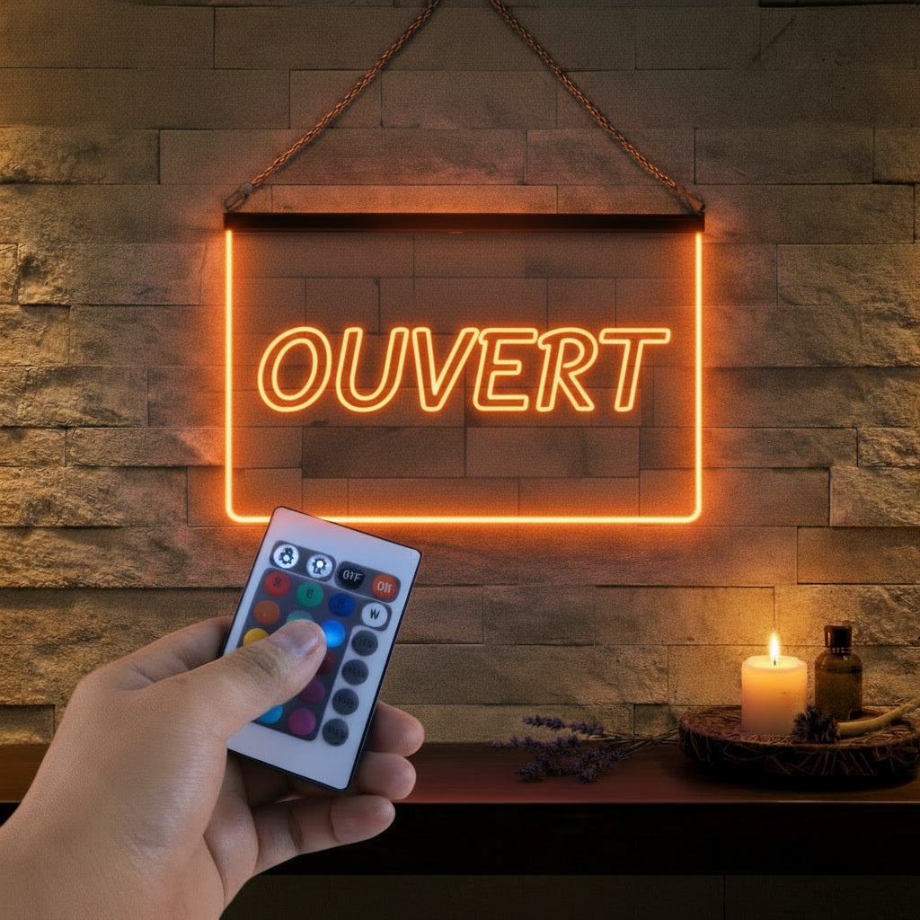 Enseigne Lumineuse Signalétique Ouvert