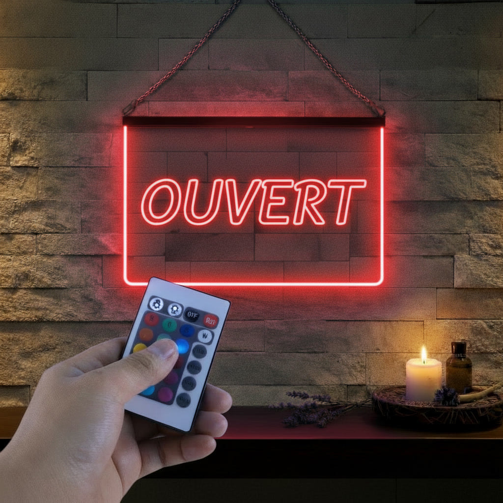 Enseigne Lumineuse Signalétique Ouvert
