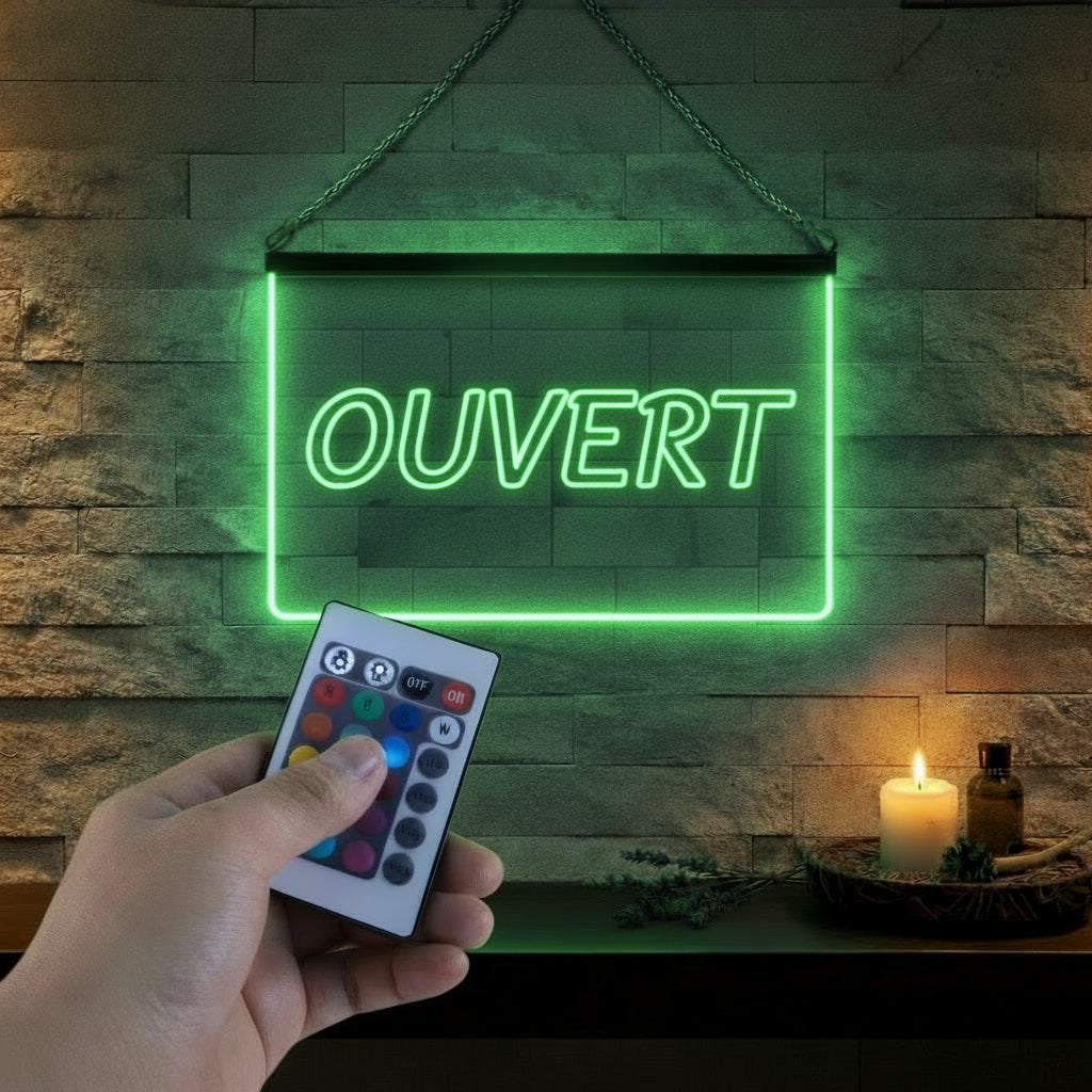 Enseigne Lumineuse Signalétique Ouvert