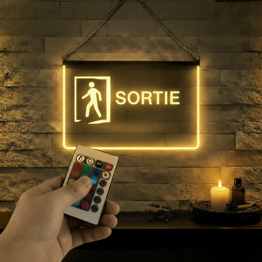 Enseigne Lumineuse Signalétique Sortie