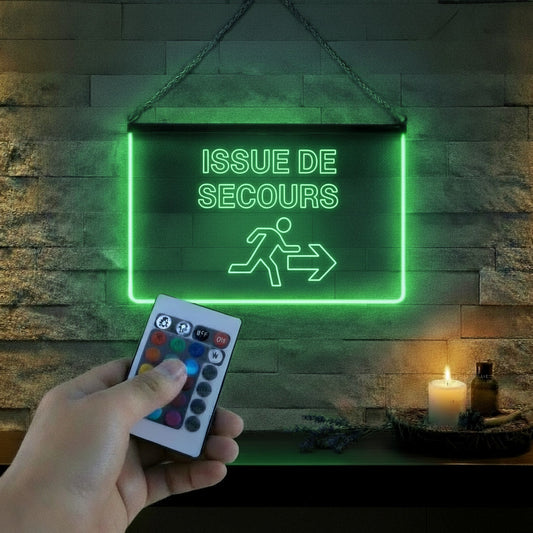 Enseigne Lumineuse Signalétique Issue De Secours