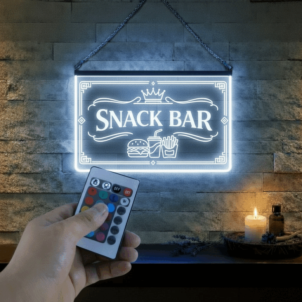 Enseigne LED Snack Bar