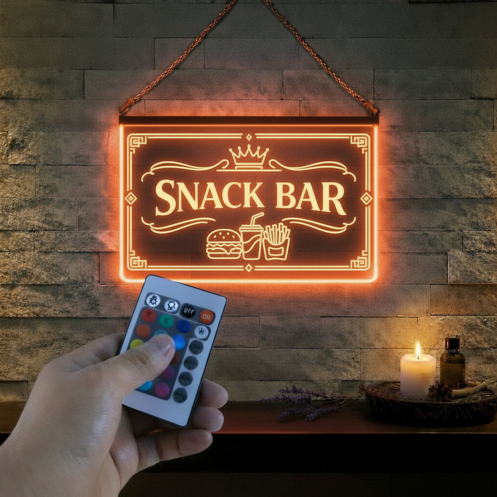 Enseigne LED Snack Bar