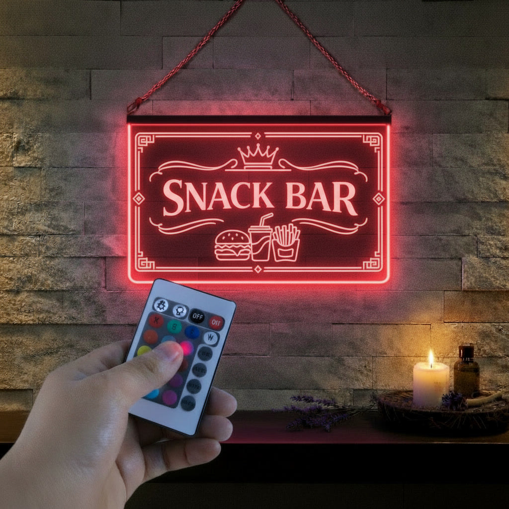 Enseigne LED Snack Bar