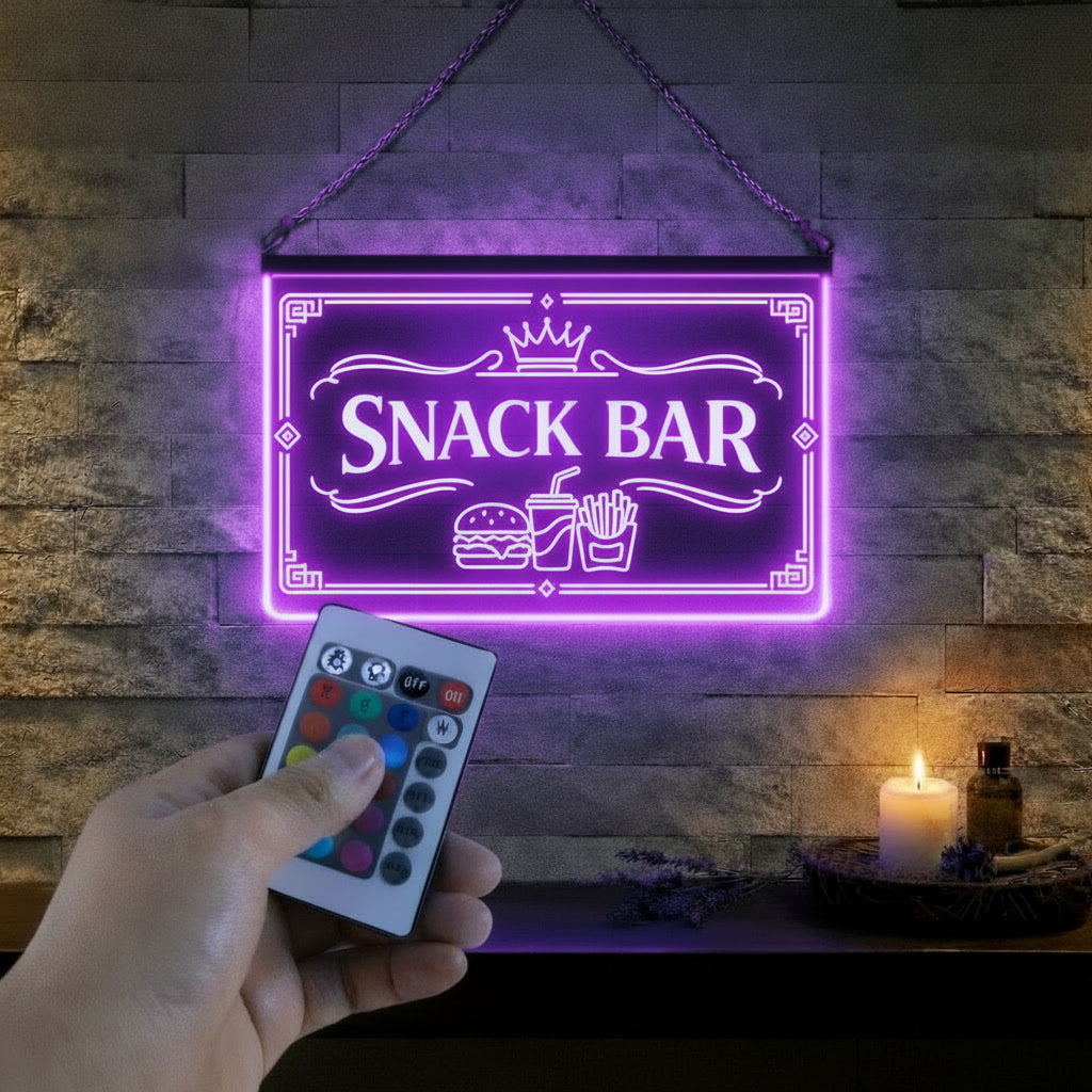 Enseigne LED Snack Bar