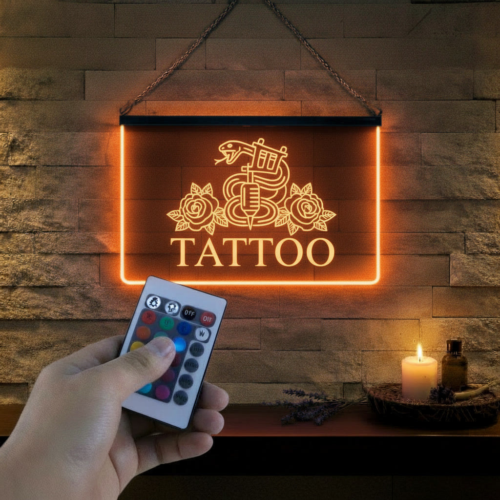 Enseigne Lumineuse Métier Tattoo