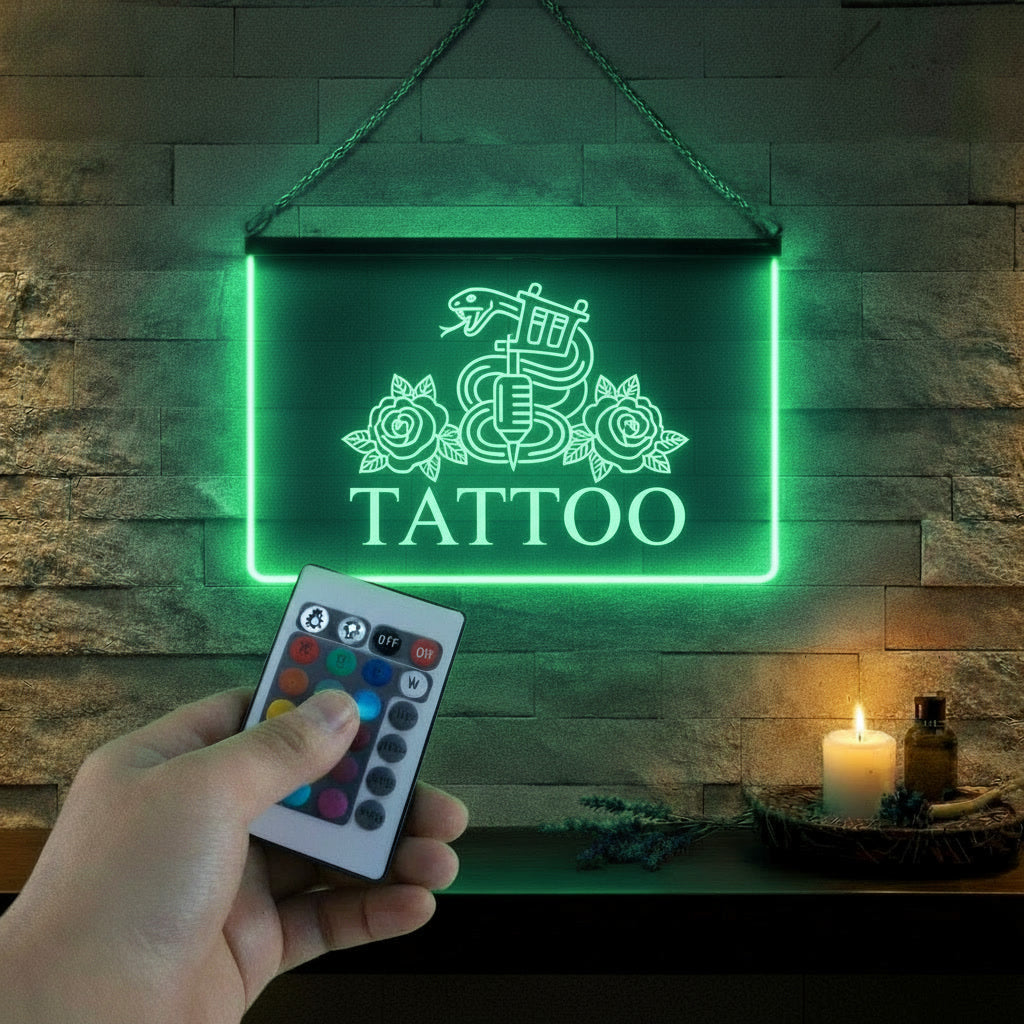 Enseigne Lumineuse Métier Tattoo