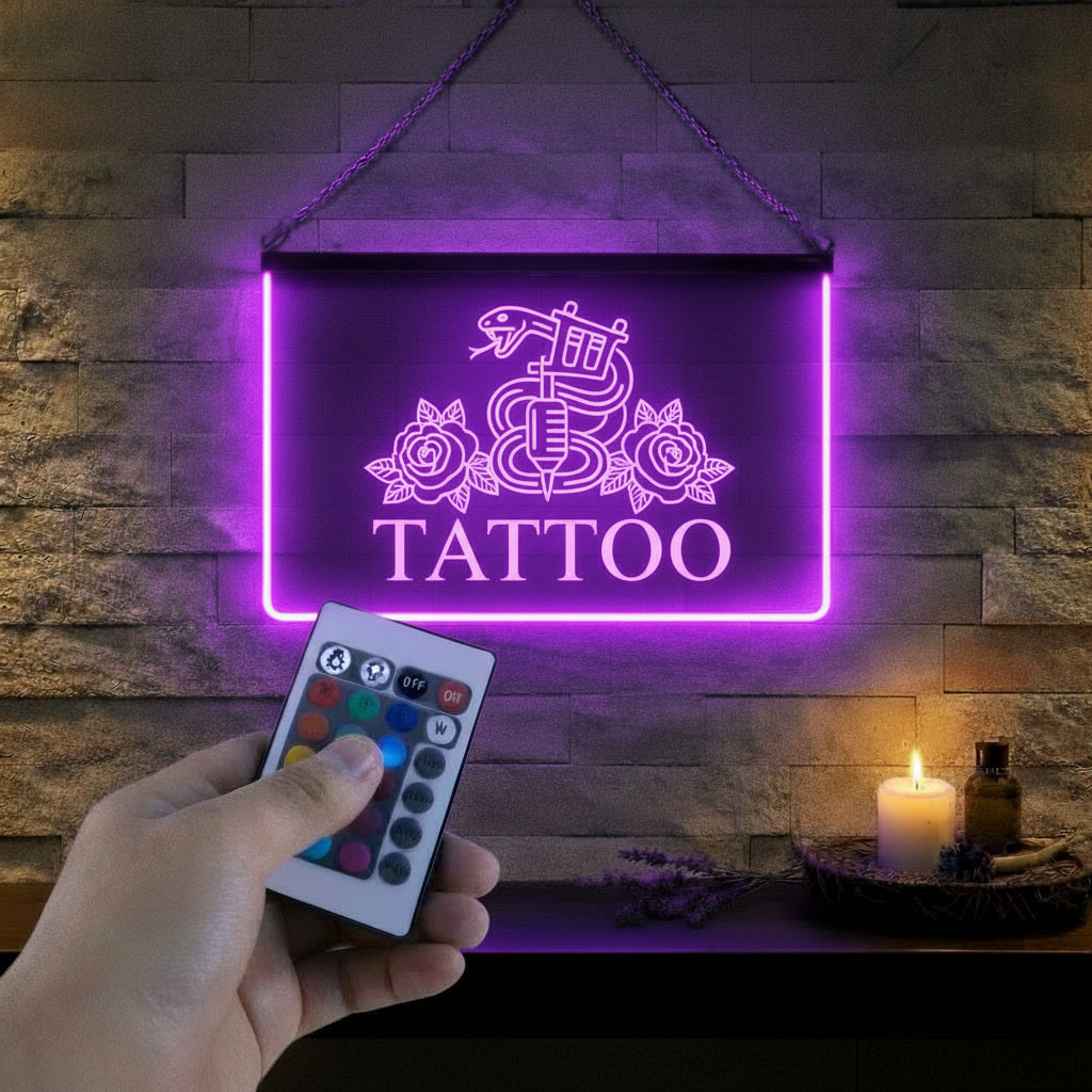 Enseigne Lumineuse Métier Tattoo