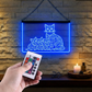 Enseigne Lumineuse Tribale Famille Chat