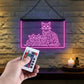 Enseigne Lumineuse Tribale Famille Chat