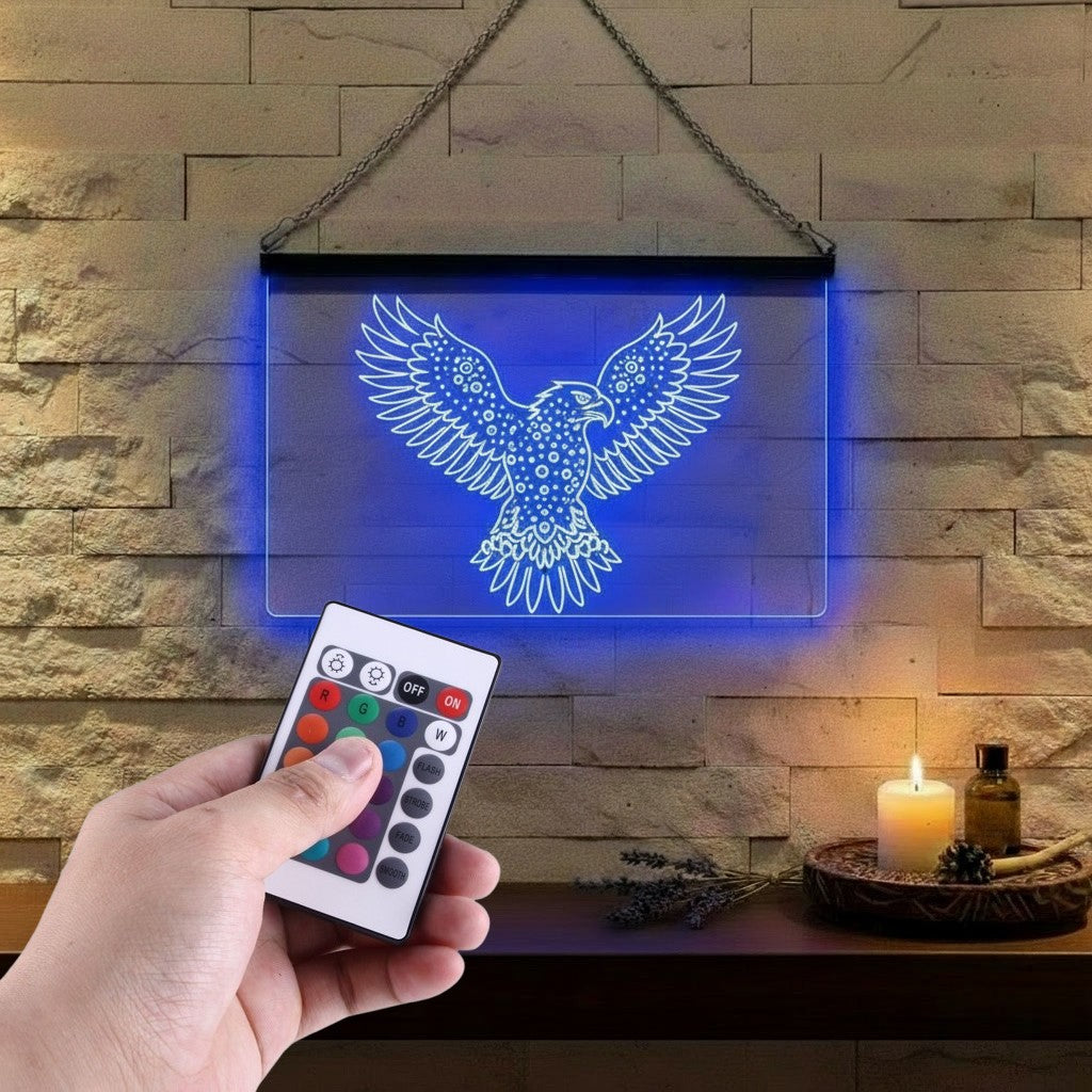 Enseigne Lumineuse Tribale Aigle