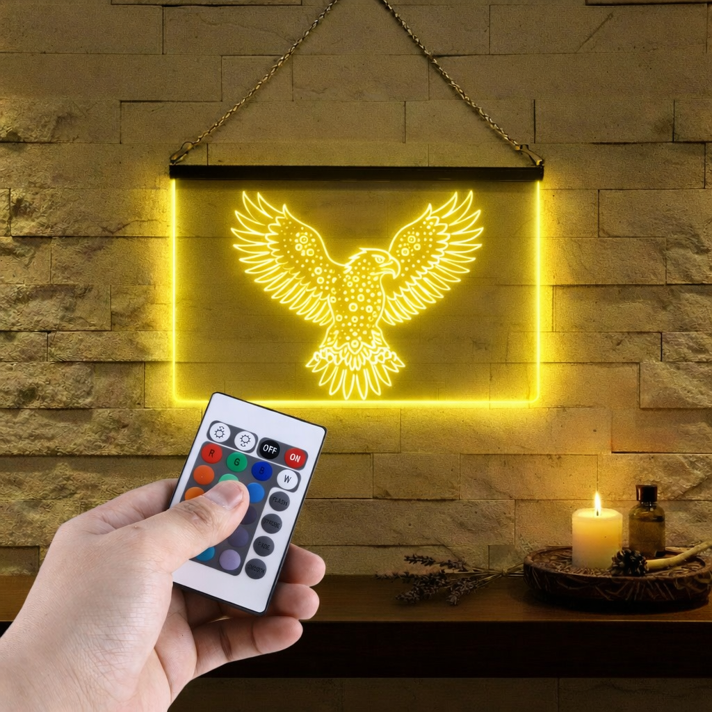 Enseigne Lumineuse Tribale Aigle