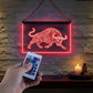 Enseigne Lumineuse Tribale Taureau