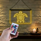 Enseigne Lumineuse Tribale Tortue