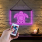 Enseigne Lumineuse Tribale Tortue