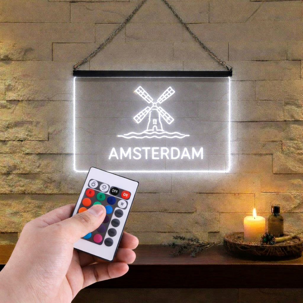 Enseigne Lumineuse Ville Amsterdam