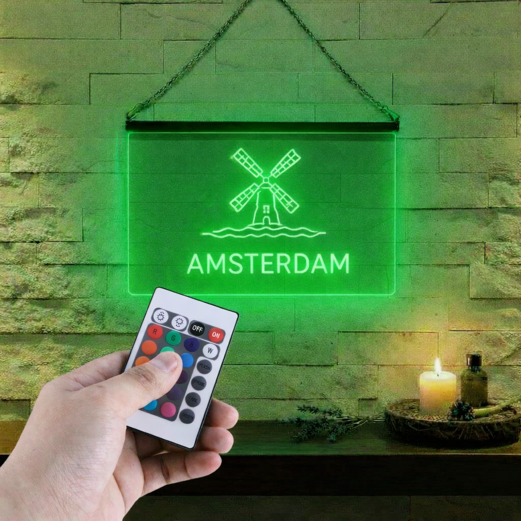 Enseigne Lumineuse Ville Amsterdam