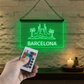 Enseigne Lumineuse Ville Barcelona