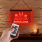 Enseigne Lumineuse Ville Barcelona