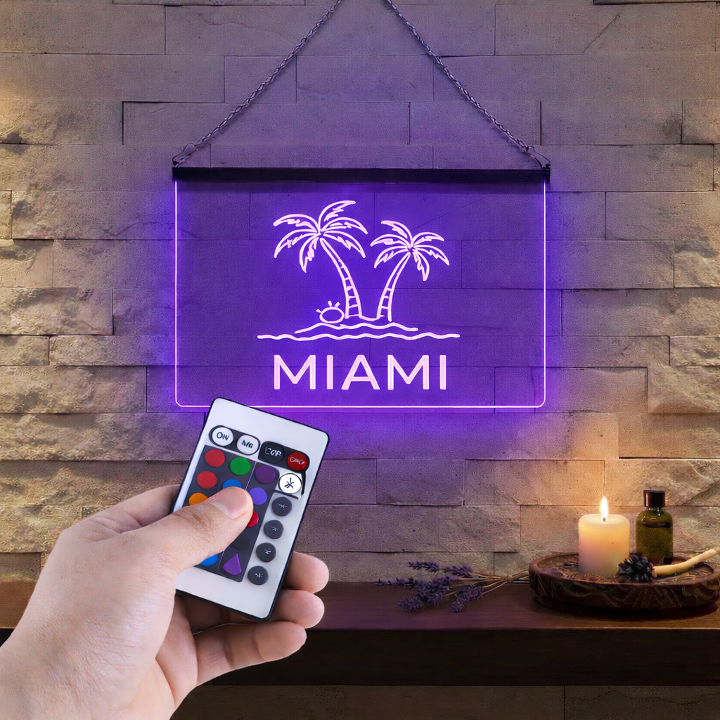Enseigne Lumineuse Ville Miami