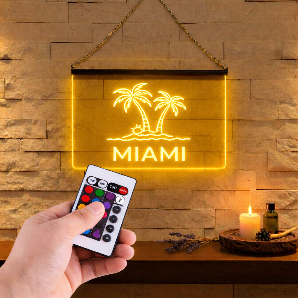 Enseigne Lumineuse Ville Miami