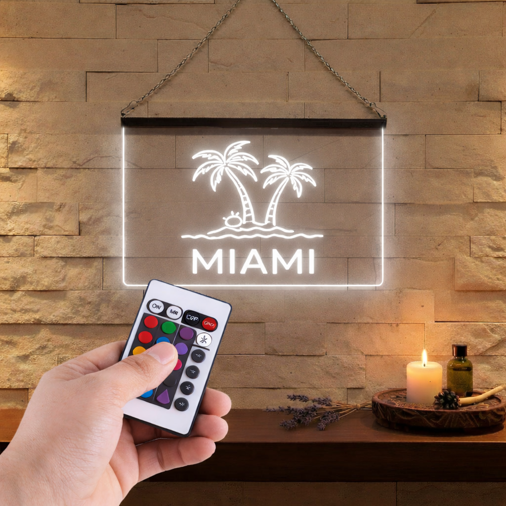 Enseigne Lumineuse Ville Miami