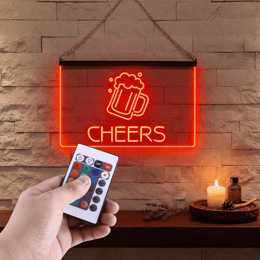 Enseigne Lumineuse Cheers Décoration Lumineuse