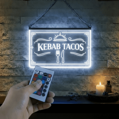 Enseigne Lumineuse LED Kebab Tacos
