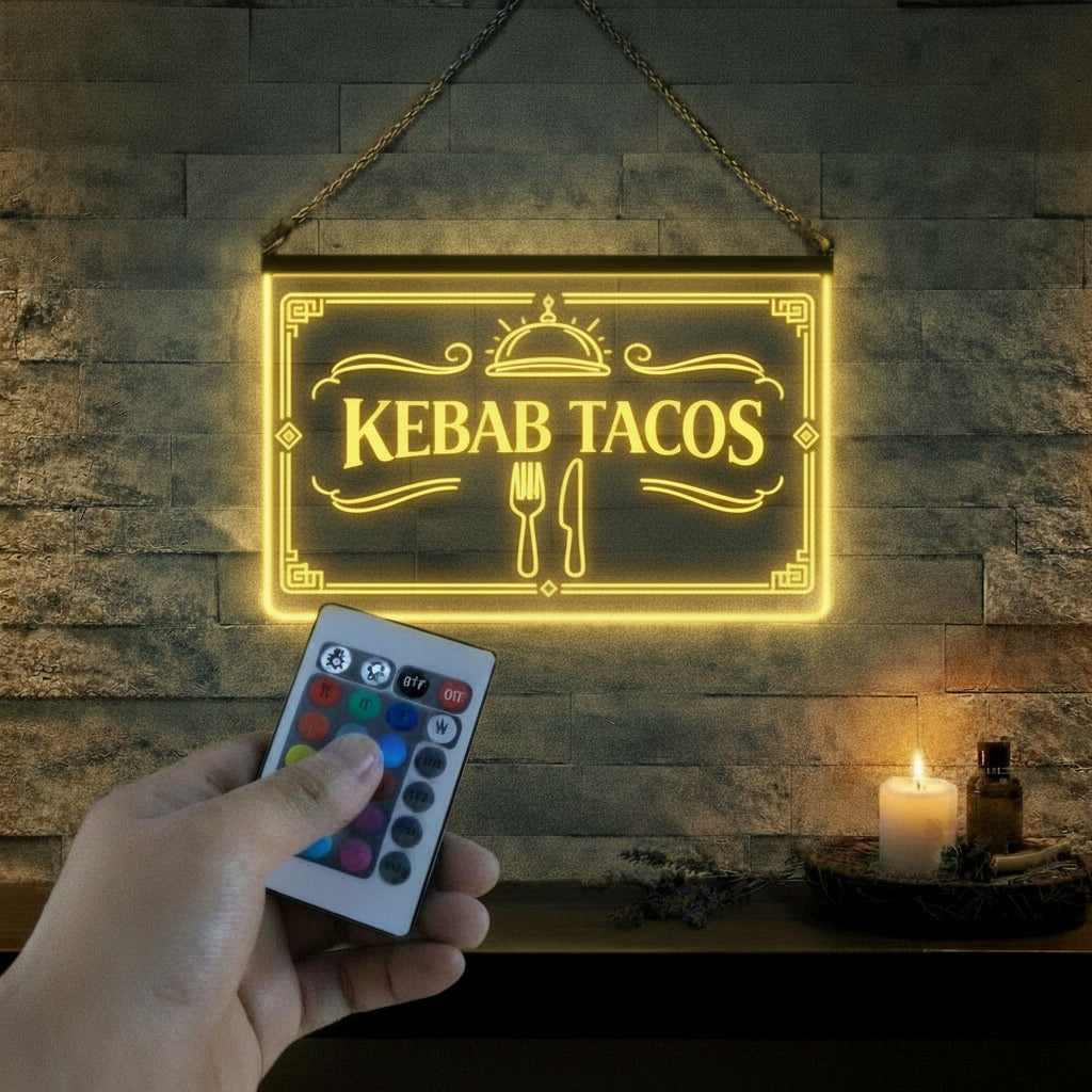 Enseigne Lumineuse LED Kebab Tacos